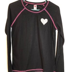 Black long sleeve top